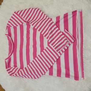 Girl's striped long-sleeve tee